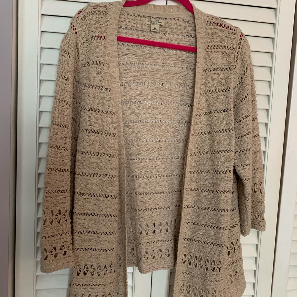 EUC Lucky Brand Open Cardigan